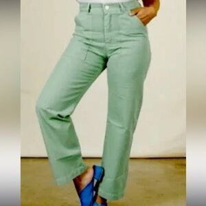Big Bud Press sage green pencil pants, XS